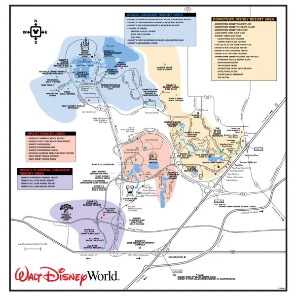 Disney world map