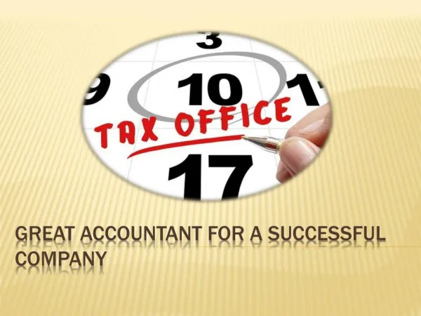 Great Accountant For A Successful Company