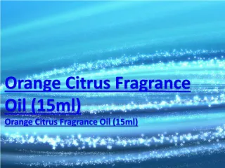 Orange Citrus Fragrance Oil (15ml)