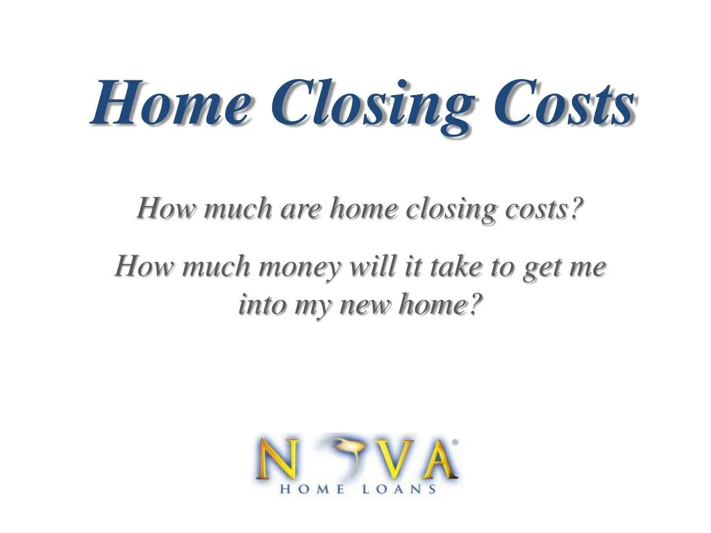 home closing costs