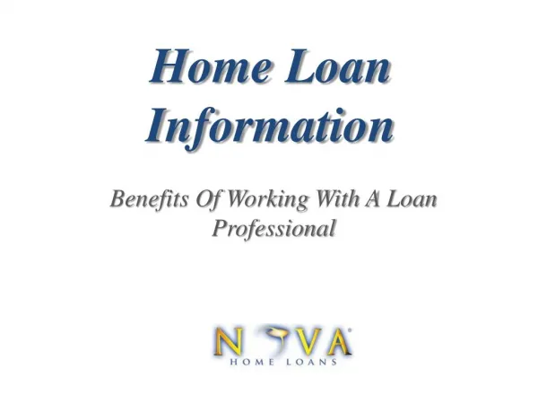 Home Loan Info | Nova Home Loans