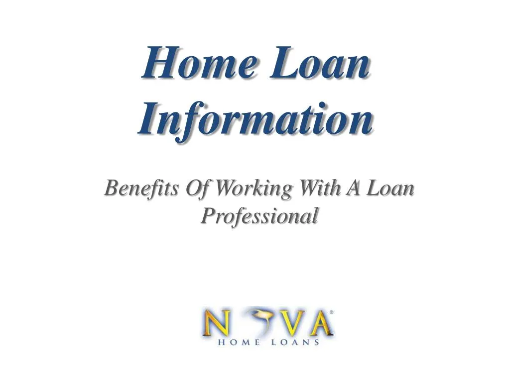 home loan information