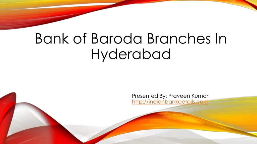 bank of baroda branches in hyderabad