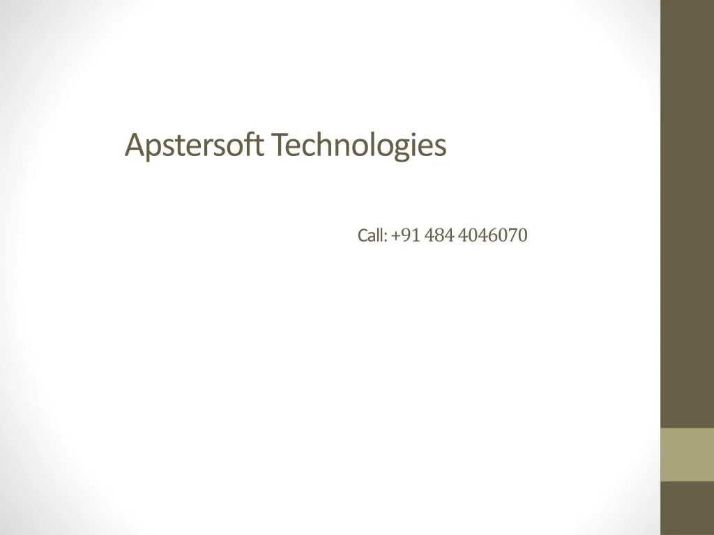 apstersoft technologies call 91 484 4046070