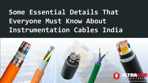 Do you know about Instrumentation control cables ?