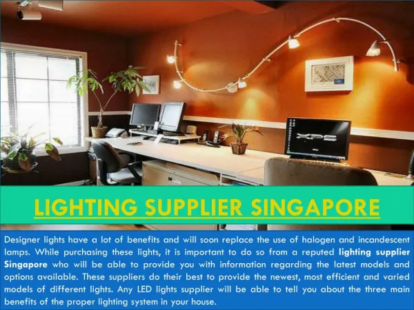Lighting fixtures Singapore