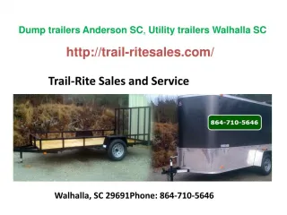 Trailers Easley SC, Trailers Greenville SC, Trailers Anderson SC - slide 1