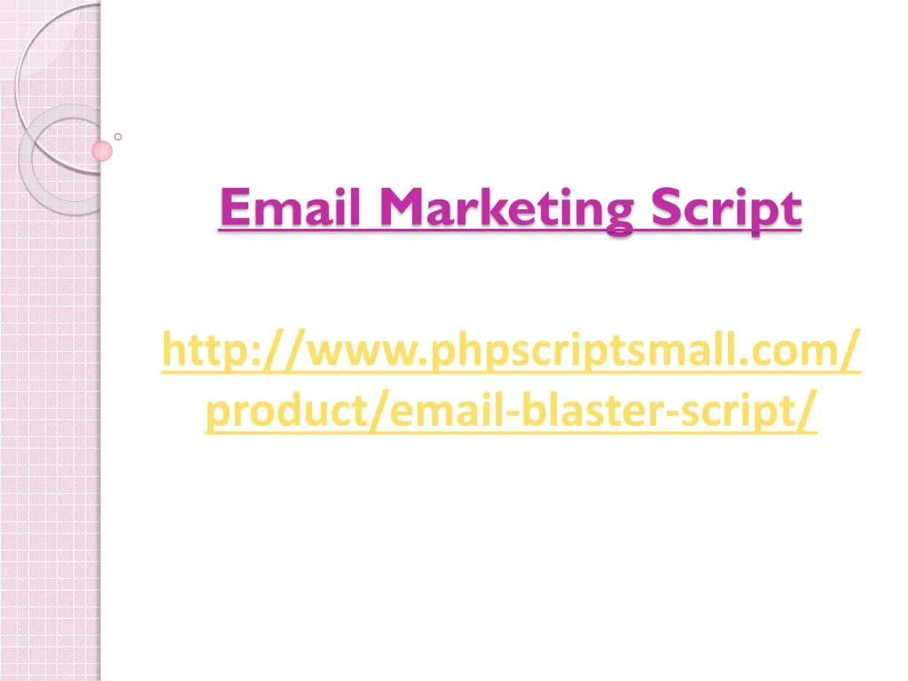 email marketing script