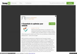 5 Essentials to optimize your - slide 1
