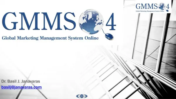 Global Marketing Management System Online 4 (GMMSO4) - Tutorial