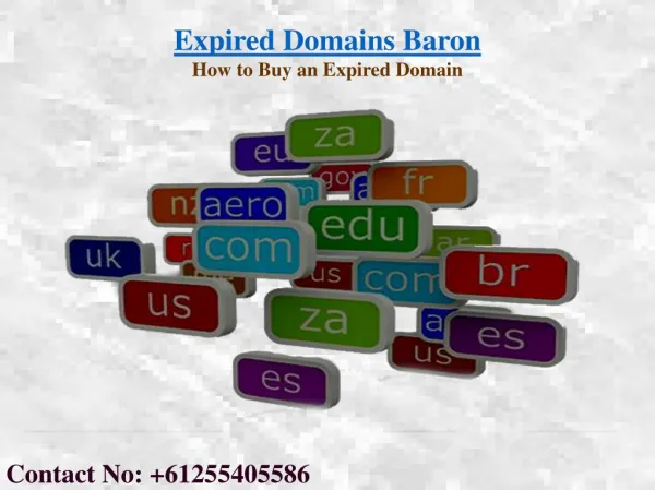 Where to Buy Domain Names | Expired Domains Baron