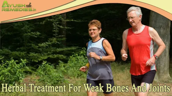 Herbal Treatment For Weak Bones And Joints