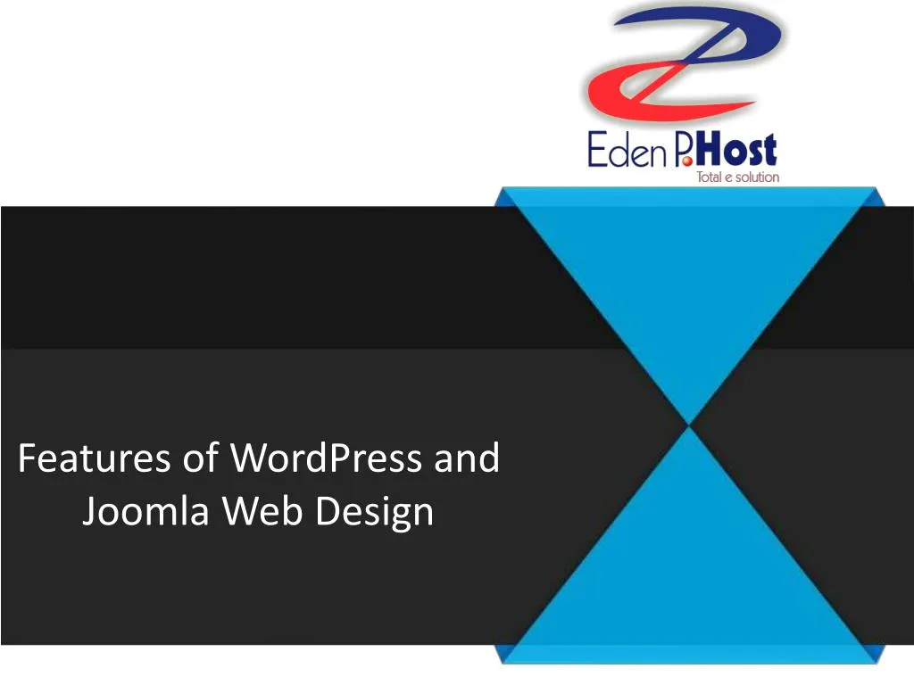 features of wordpress and joomla web design