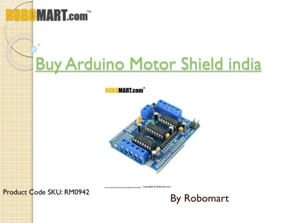 Buy Arduino Motor Shield india
