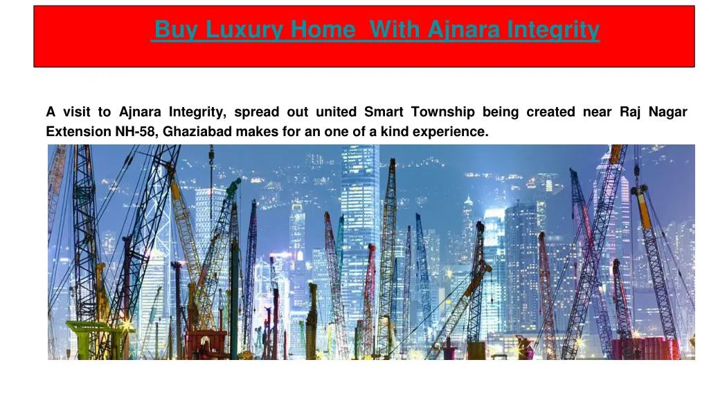 buy luxury home with ajnara integrity
