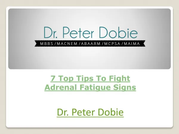 7 Top Tips To Fight Adrenal Fatigue