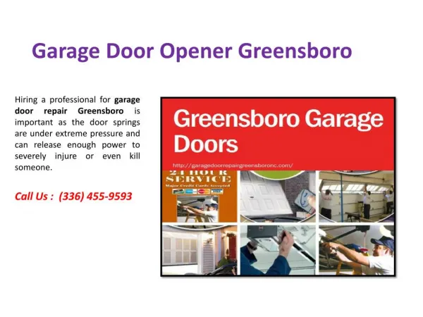 Garage Door Opener Greensboro Service