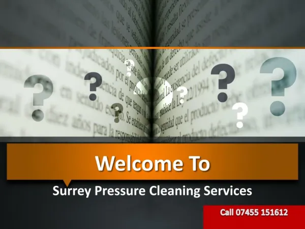Surrey Pressure Cleaning Services In UK