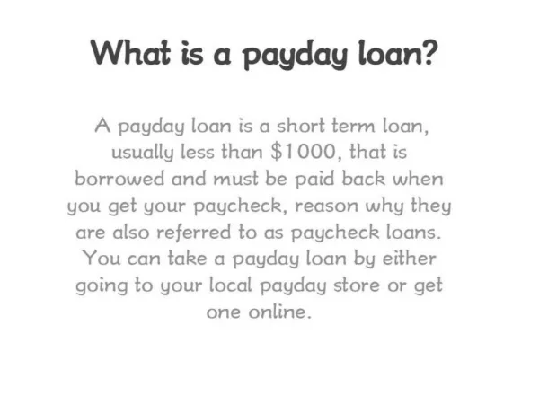 Payday Loan Online Approval
