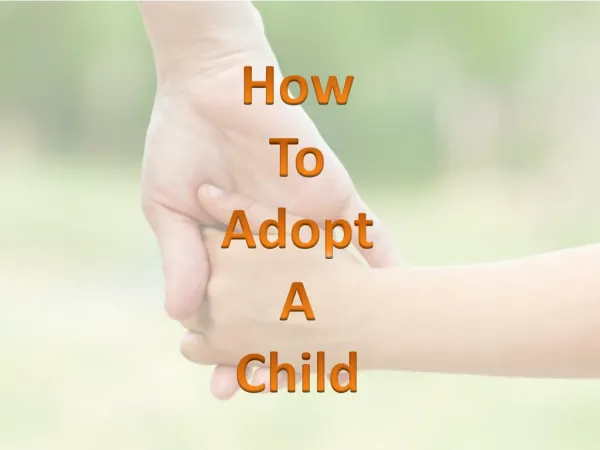 WWICS encourages the thoughts to adopt a child