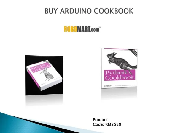 Buy Arduino Cookbook