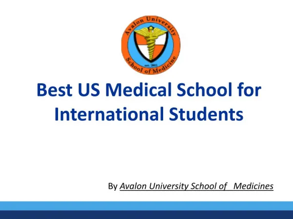 Best US Medical School for International Students