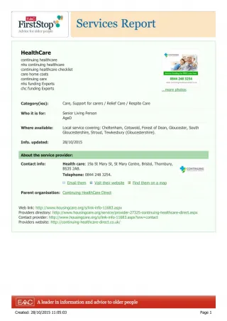 Continuing Healthcare Direct - slide 1