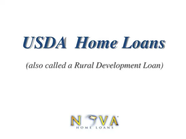 USDA Home Loans | Nova Home Loans