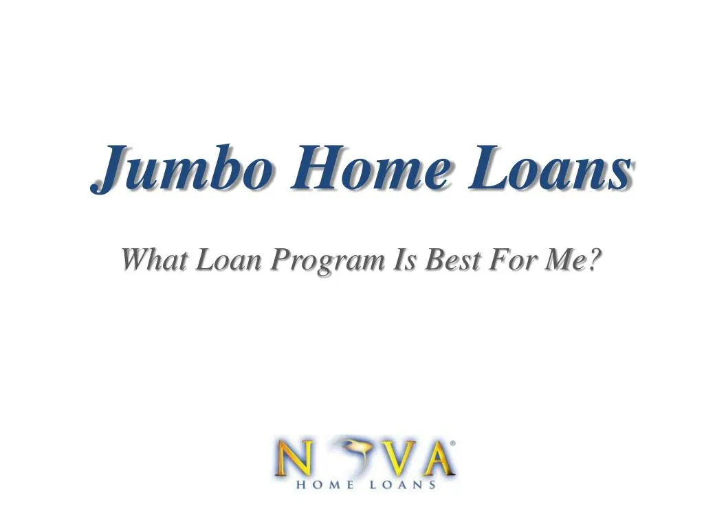 jumbo home loans