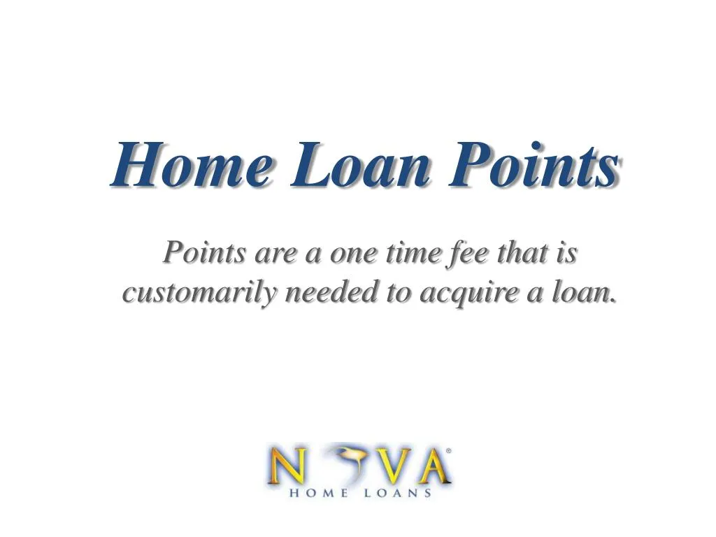 home loan points