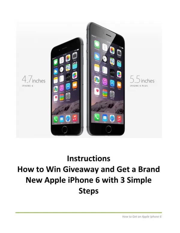 How to Get a Brand New Apple iPhone 6 with 3 Simple Steps