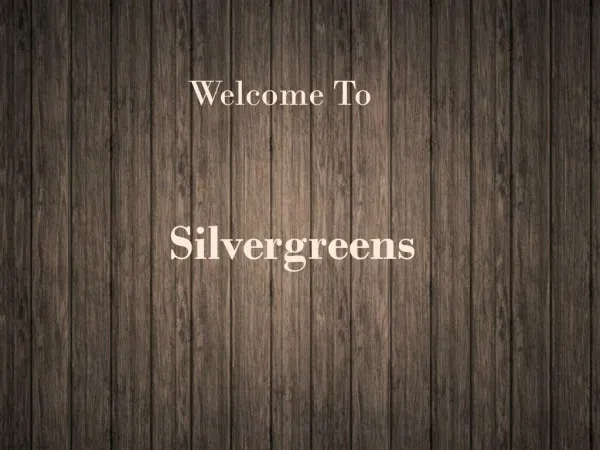 Silvergreens PPT