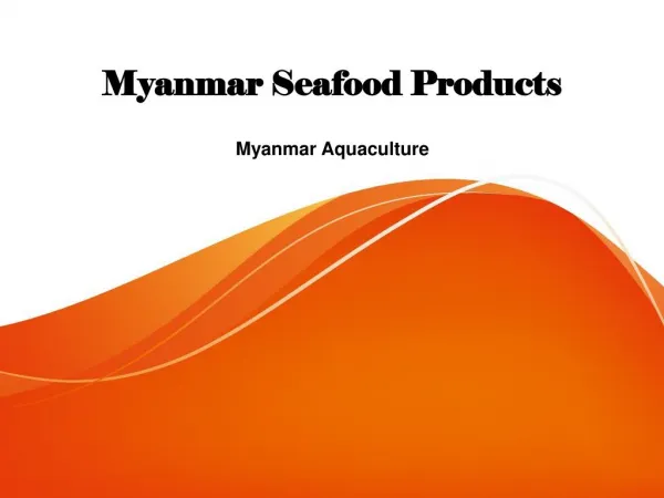 Myanmar Seafood