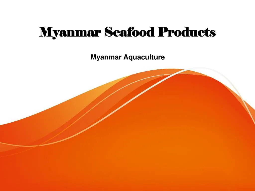 myanmar seafood products