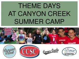 Theme Days at Canyon Creek Summer Camp - slide 1