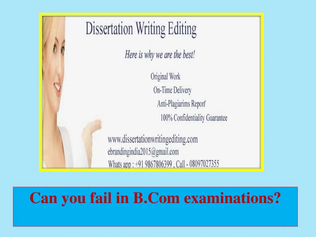 can you fail in b com examinations