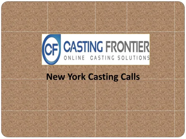 New York Casting Calls