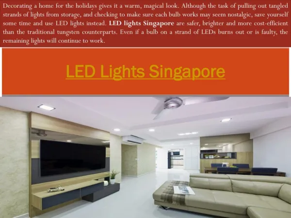 led light bulb Singapore