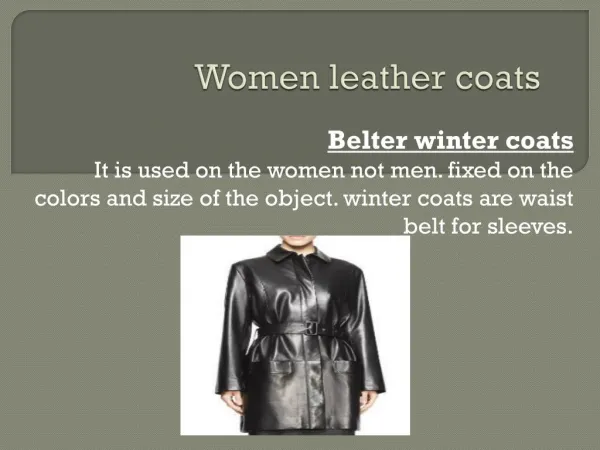 women leather coats