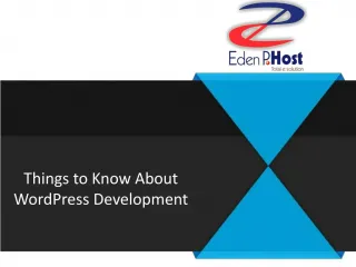 Things to Know About WordPress Development - slide 1