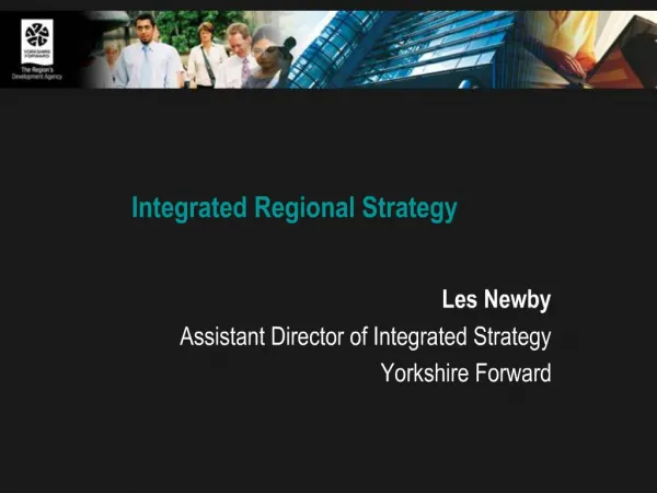 Integrated Regional Strategy