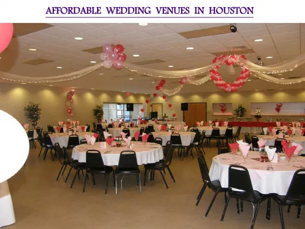 AFFORDABLE WEDDING VENUES IN HOUSTON