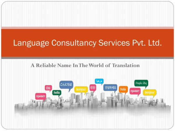 Professional translation services