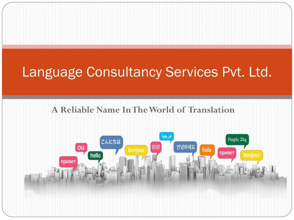 language consultancy services pvt ltd