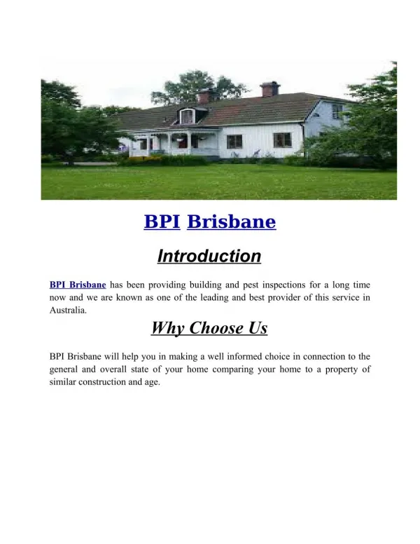 BPI Brisbane | Thermal Imaging Inspections
