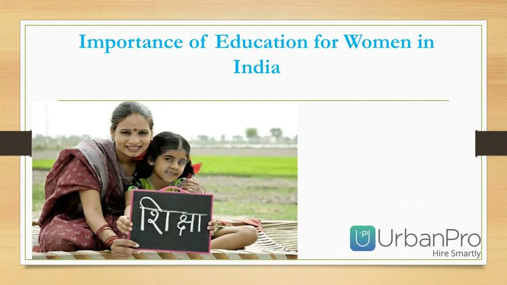 importance of education for women in india