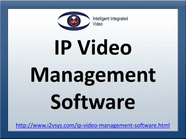 IP video management software