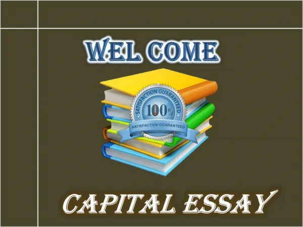 Capital-essay.com Best Academic Writing Service Provider