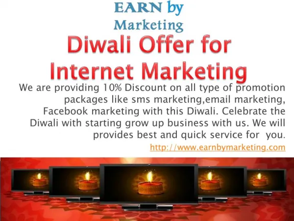 Diwali offer for Internet Marketing- earnbymarketing.com