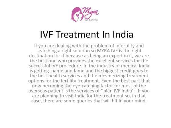 IVF Treatment In India
